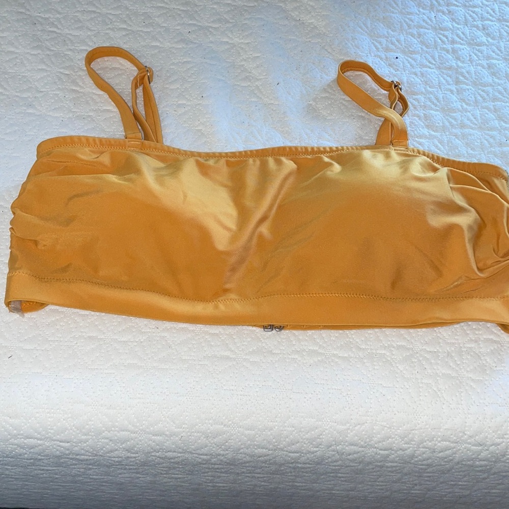 Mustard yellow swim top